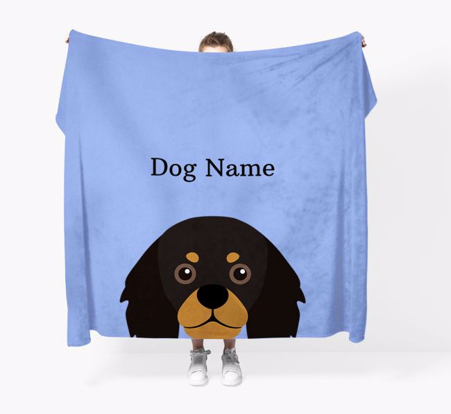 'Peeking Icon' - Personalized {breedFullName} Blanket